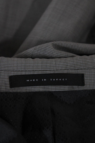 Boss Hugo Boss Men Gray Wool Blazer Button Size 44