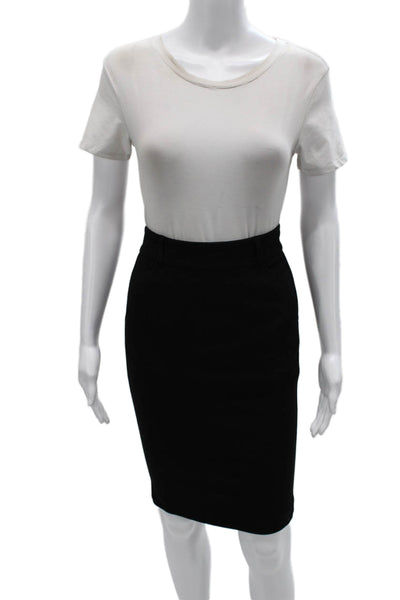 Roberto Cavalli Women Straight Pencil Skirt Black Viscose Zip Size XS