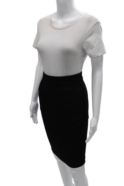 Roberto Cavalli Women Straight Pencil Skirt Black Viscose Zip Size XS