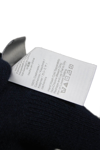 J Crew Womens Blue Cashmere Pullover Sweater Crew Neck Long Sleeve Size 36