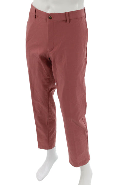 Lauren Ralph Lauren Mens Chino Pants Red Button Cotton Size 34