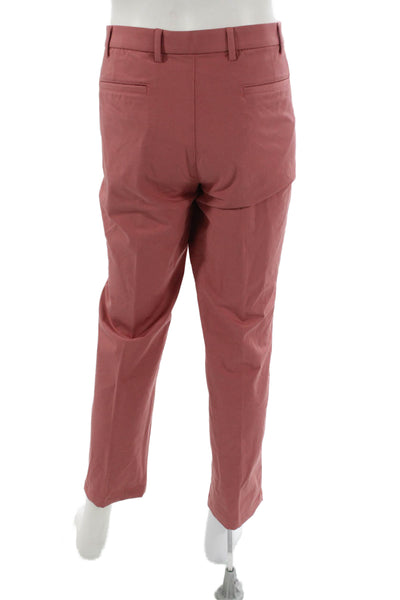 Lauren Ralph Lauren Mens Chino Pants Red Button Cotton Size 34