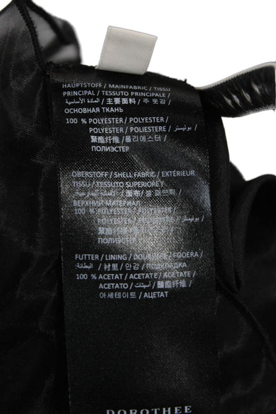 Dorothee Schumacher Women A-Line Skirt Black Polyester Zip Knee Length Size 1