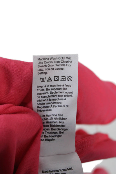 J Crew Womens T-Shirt Dress Pink Short Sleeve Cotton Pullover Size 2XS