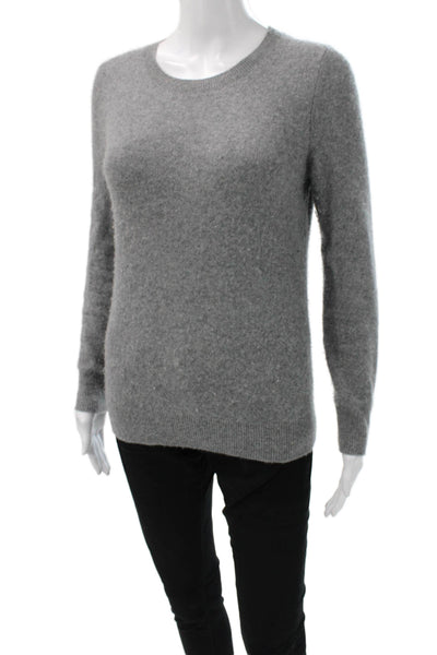 Nordstrom Womens Gray Cashmere Pullover Crew Neck Long Sleeve Size XS