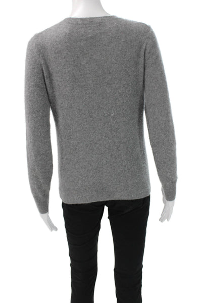 Nordstrom Womens Gray Cashmere Pullover Crew Neck Long Sleeve Size XS