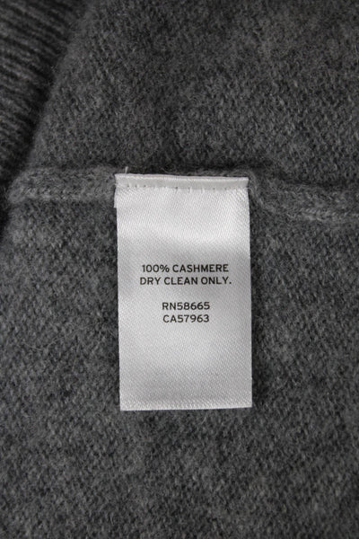 Nordstrom Womens Gray Cashmere Pullover Crew Neck Long Sleeve Size XS