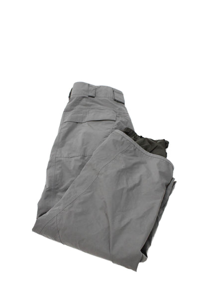 Burton Unisex Adults Snow Pants Gray Nylon Button Size S