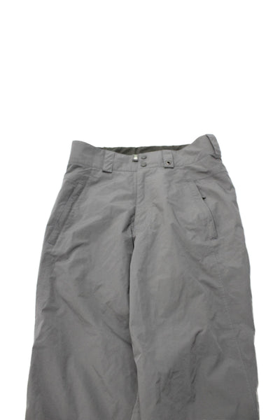 Burton Unisex Adults Snow Pants Gray Nylon Button Size S