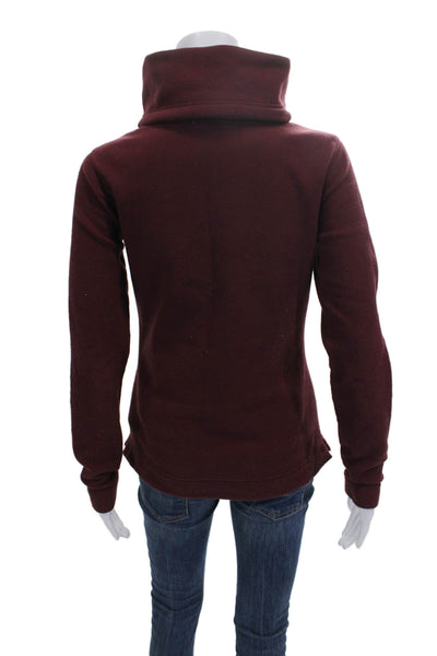 The North Face Womens Red Cowl Neck Pullover Sweatshirt Long Sleeve Size XS