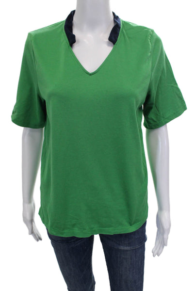 Marni Womens Basic Green Cotton V Neck Short Sleeve Tie T Shirt Size 42