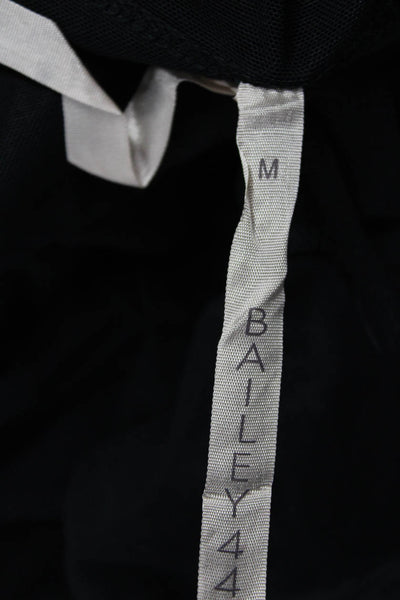 Bailey 44 Women Bodycon Black Rayon Knee Length Long Sleeve Dress Size M
