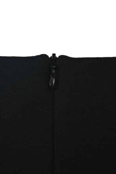 David Meister Womens Sheath Dress Black Striped Boat Neck Size 6