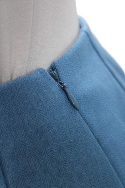 Bill Blass Womens Straight Pencil Skirt Knee Length Blue Polyester Size 8