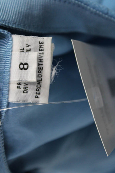Bill Blass Womens Straight Pencil Skirt Knee Length Blue Polyester Size 8