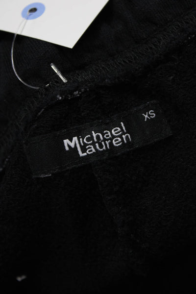 Michael Lauren Womens Jogger Pants Black Cotton Blend Size XS