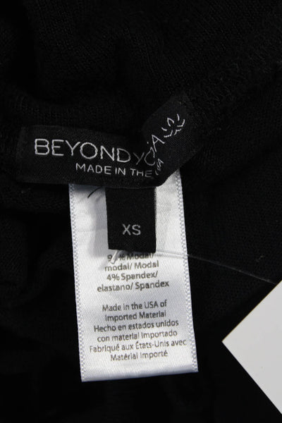 Beyond Yoga Women Black Modal Drawstring Jogger Pants Size XS