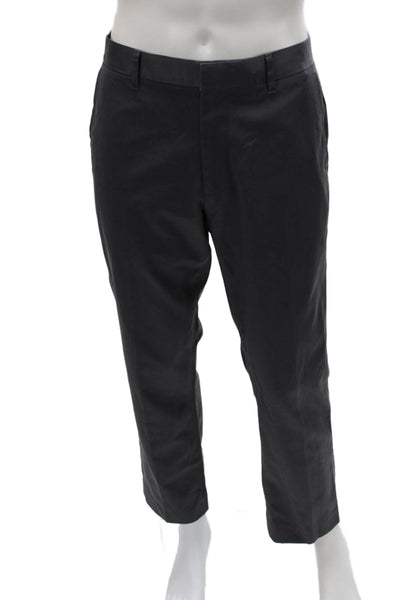 Bonobos Mens Chino Pants Gray 100% Cotton Solid Zip Fly Inseam 32 Size 34