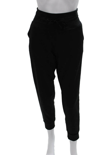 Baleaf Womens Jogger Pants Black Drawstring Polyester Size M