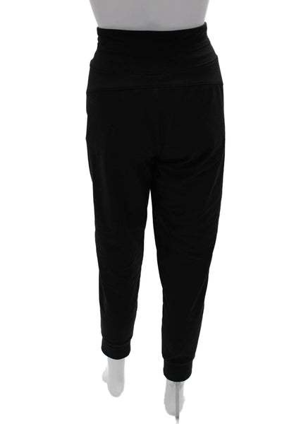Baleaf Womens Jogger Pants Black Drawstring Polyester Size M