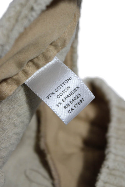 Banana Republic Women Cropped Striped Beige Pants Size 2