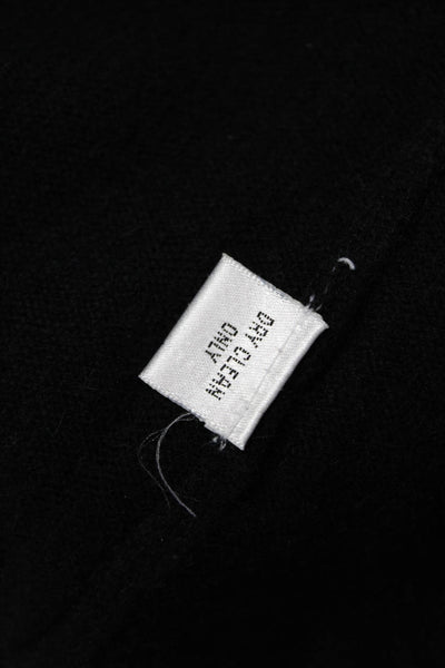 Saks Fifth Avenue Women Cashmere Mockneck Sleeveless Vest Sweater Black Size XL
