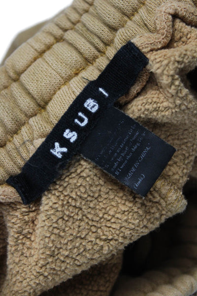 Ksubi Unisex Adults Brown Cotton Jogger Pants Pull On Size S