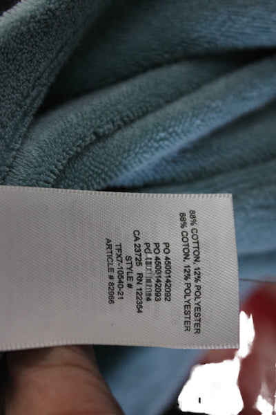 Wilfred Free Womens Short Sleeve Collared Cotton Polo Blue Size XS