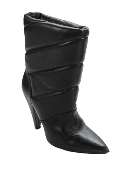IRO Womens Leather Pointed Toe Padded Ankle Boots Black Size 37 7