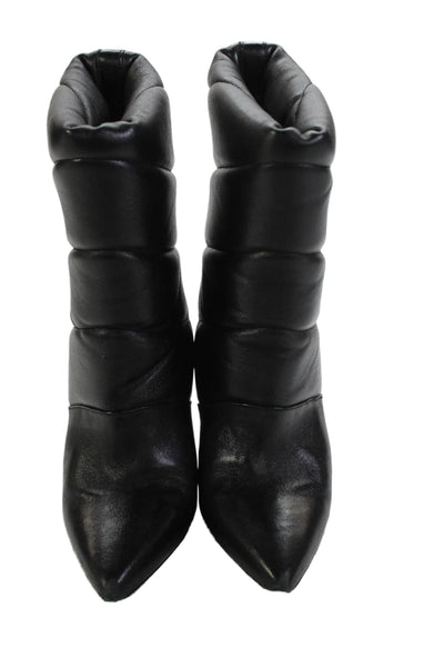 IRO Womens Leather Pointed Toe Padded Ankle Boots Black Size 37 7
