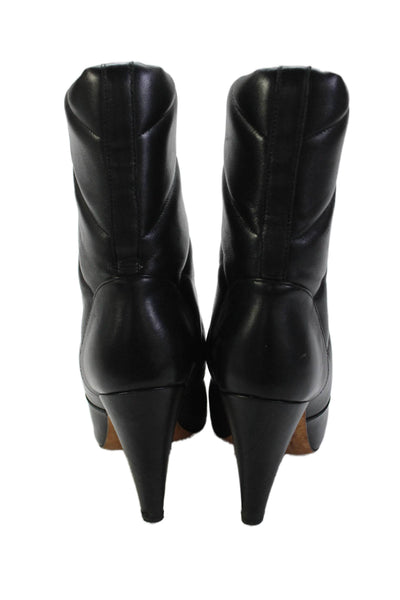 IRO Womens Leather Pointed Toe Padded Ankle Boots Black Size 37 7