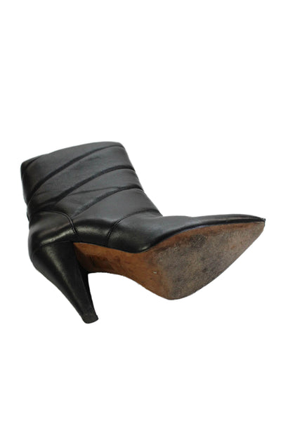 IRO Womens Leather Pointed Toe Padded Ankle Boots Black Size 37 7