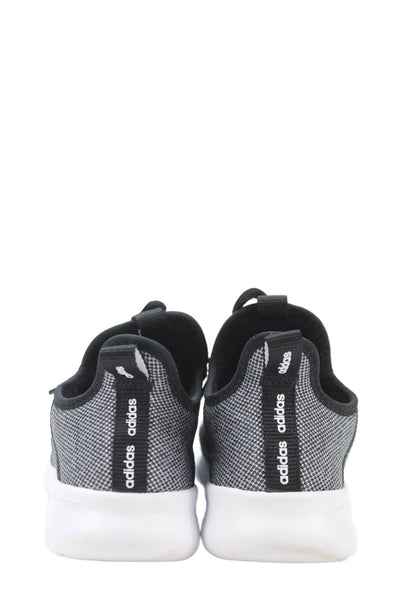 Adidas Womens Lace Up Knit Cloud Foam Running Sneakers Gray Black White Size 7.5