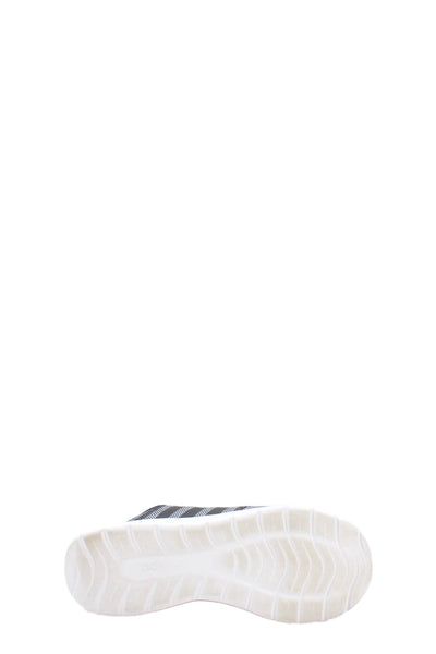 Adidas Womens Lace Up Knit Cloud Foam Running Sneakers Gray Black White Size 7.5