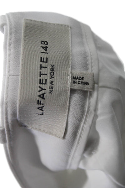 Lafayette 148 New York Women Ankle Pants White Size 12