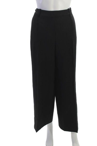 Lafayette 148 New York Women Dress Pants Black Wool Size 12