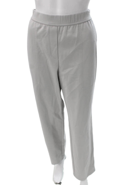 Lafayette 148 New York Women Dress Pants Gray Modal Pull On Size L