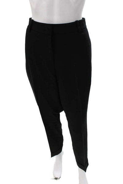 Lafayette 148 New York Womens Dress Pants Black Acetate Zip Solid Size 12