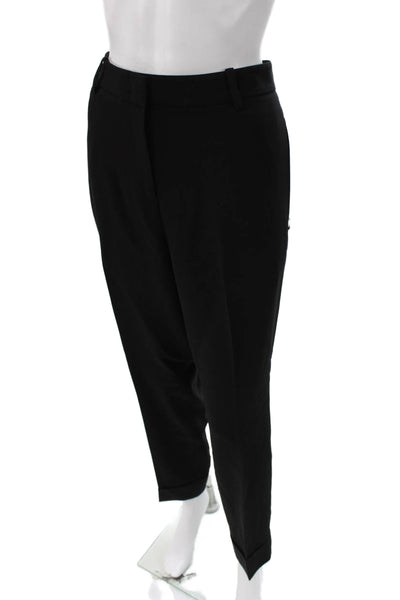 Lafayette 148 New York Womens Dress Pants Black Acetate Zip Solid Size 12