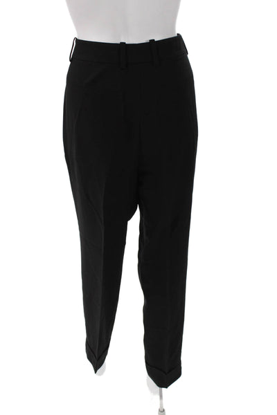 Lafayette 148 New York Womens Dress Pants Black Acetate Zip Solid Size 12