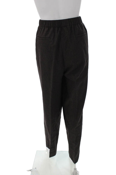 Lafayette 148 New York Womens Dress Pants Gray Wool Pull On Size L