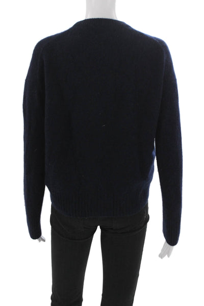 Banana Republic Womens Cashmere Crew Neck Pullover Sweater Blue Size XS