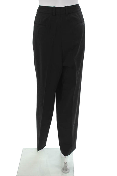 Lafayette 148 New York Womens Wool Black Dress Pants Zip Size 12