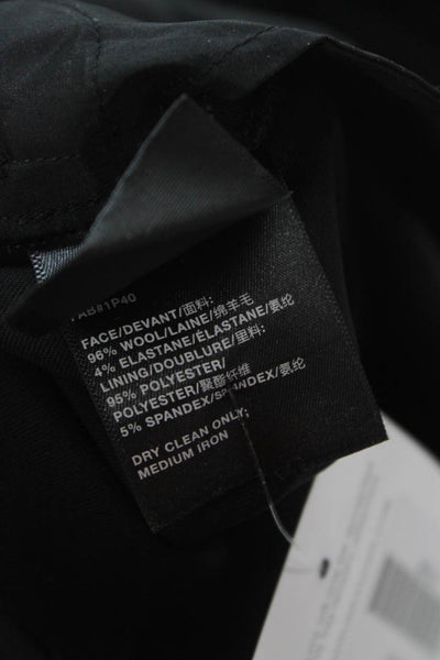 Lafayette 148 New York Womens Wool Black Dress Pants Zip Size 12