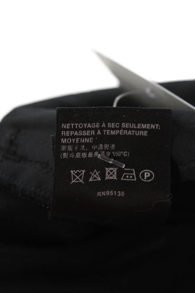 Lafayette 148 New York Womens Wool Black Dress Pants Zip Size 12
