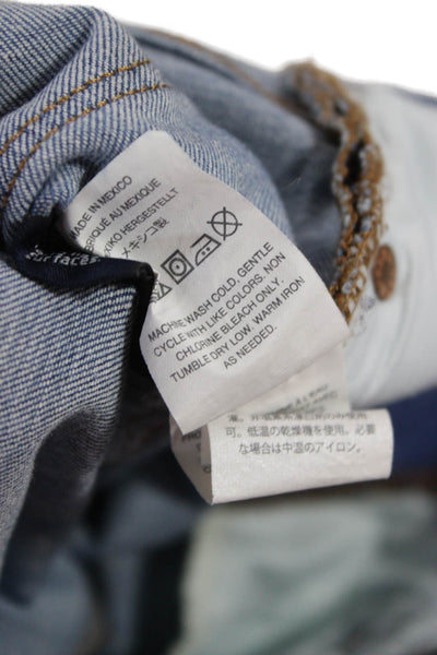 J Crew Womens Cropped Jeans Blue Cotton Mid Rise Petites Size 27