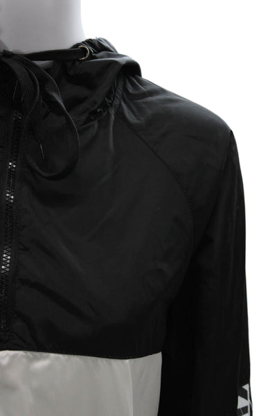 LF Unisex Adults Anorak Black Zip Polyester Long Sleeve Size S