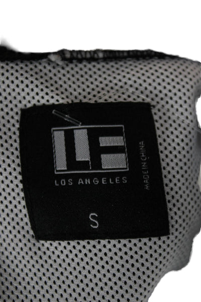 LF Unisex Adults Anorak Black Zip Polyester Long Sleeve Size S