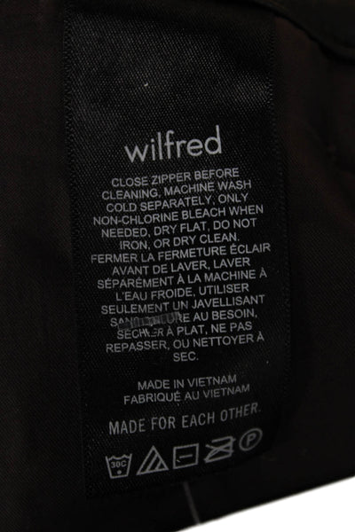 Wilfred Women Capri Pants Black Polyurethane Zip Inseam 21 Size 00