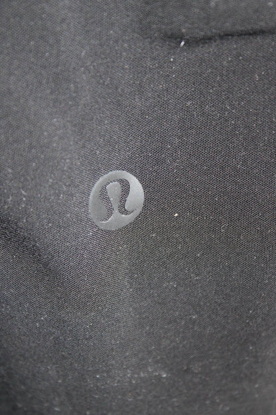 Lululemon Women Black Joggers Drawstring Polyester Blend Solid Size 6